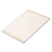 Elegant roze blush & goud gevoerd Notitieblok (Schuin)