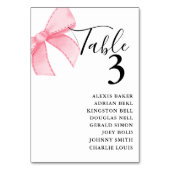 Elegant Roze Blush Ribbon Vrijgezellenfeest Bruilo Kaart (Voorkant)