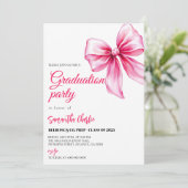 Elegant roze boog Afstuderen Kaart (Staand voorkant)