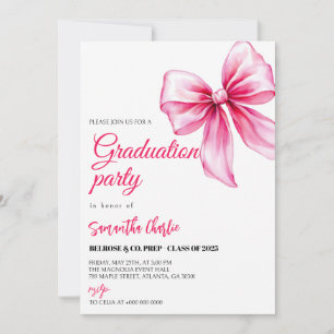 Elegant roze boog Afstuderen Kaart