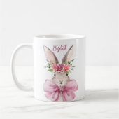 Elegant Roze boog konijn Koffiemok (Links)