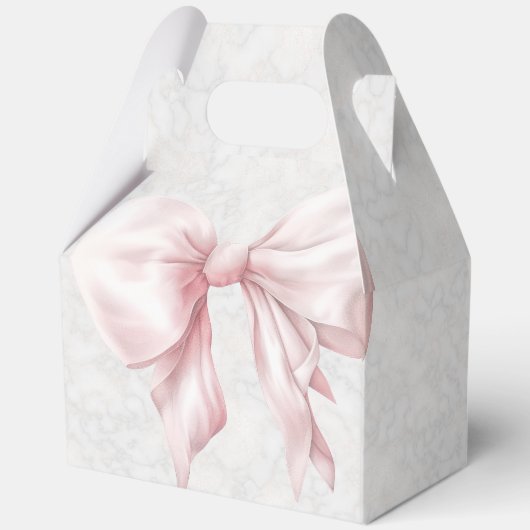 Elegant roze boog Vrijgezellenfeest Dank u Bedankdoosjes (Achterkant)