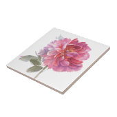 Elegant roze botanische Waterverf Tegeltje (Zijkant)