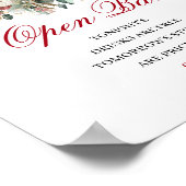 Elegant Roze Bourgondië Open Bar 8x10 Bord Poster (Hoek)