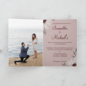 Elegant Roze & Bourgondische Waterverf Bloemen (Binnen)