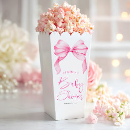 Elegant Roze Bow Baby shower Bedankdoosjes
