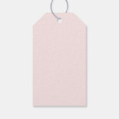 Elegant Roze Bow Baby shower Cadeaulabel (Achterkant)