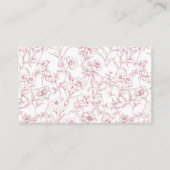 Elegant Roze Bow Girl Baby shower Hoeveel Bogen Informatiekaartje (Achterkant)