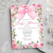 Elegant Roze Bow & Rozen Coquette Meisje Baby show