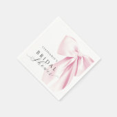 Elegant Roze Bow Vrijgezellenfeest Servet (Hoek)