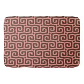 Elegant roze & bruin abstract patroon badmat (Voorkant)