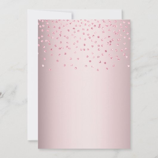 Elegant roze bruinbruidbruinbruistoestel kaart (Achterkant)