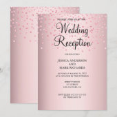 Elegant roze bruinbruidbruinbruistoestel kaart (Voorkant / Achterkant)