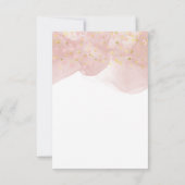 Elegant roze bruine glitter sparkles bedankt (Achterkant)