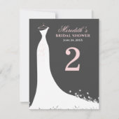 Elegant roze bruinkool bruinkoolbruin kaart (Voorkant)