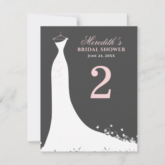 Elegant roze bruinkool bruinkoolbruin kaart (Voorkant)