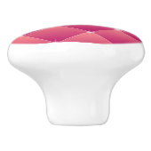 Elegant roze buisontwerp met diamanten monogram keramische knop (Zijkant)