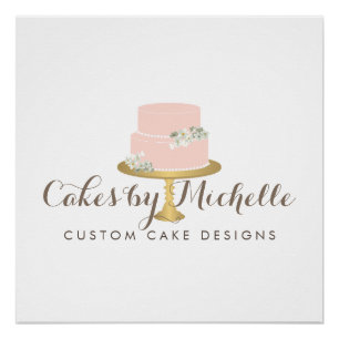 Elegant Roze Cake Bakery Perfect Poster