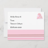 Elegant Roze Cake Bridal Shower Kaart (Achterkant)