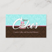 Elegant Roze Cake Dessert Bakery Visitekaartje (Voorkant)