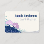 Elegant roze camellia gepersonaliseerd visitekaartje (Voorkant)