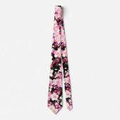 Elegant roze Cherry Blossom Floral Stropdas (Voorkant)