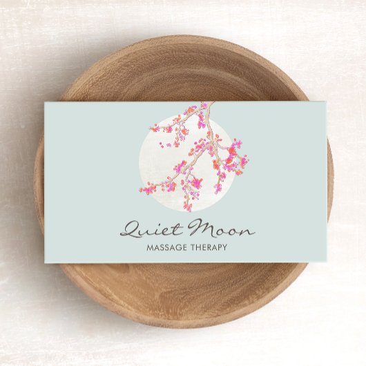 Elegant roze Cherry Blossom Floral Visitekaartje