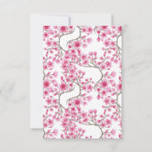 Elegant roze Cherry Blossom Floral Waterverf Bedankkaart (Achterkant)