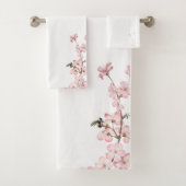 Elegant roze Cherry Blossom Flower Branch Bad Handdoek (Insitu)
