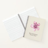 Elegant roze Cherry Blossom Flower Business Notitieboek (Binnen)