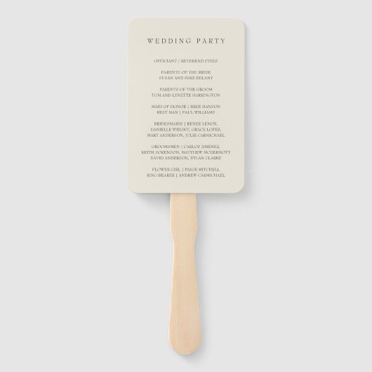 Elegant roze Cherry Blossom Wedding Programme Handwaaier (Achterkant)