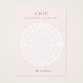 Elegant roze Circle Motif die Kaart voor verhardin (Voorkant)