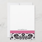Elegant roze Corporate party Invitation Kaart (Achterkant)