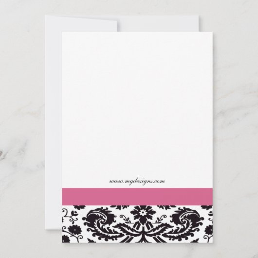 Elegant roze Corporate party Invitation Kaart (Achterkant)