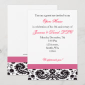 Elegant roze Corporate party Invitation Kaart (Voorkant / Achterkant)
