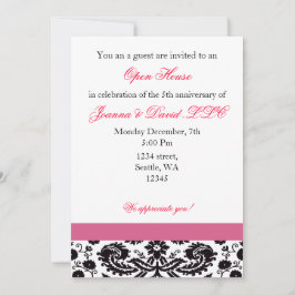 Elegant roze Corporate party Invitation Kaart