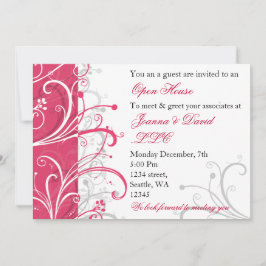 elegant roze Corporate party Invitation Kaart
