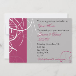 elegant roze Corporate party Invitation Kaart