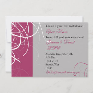 elegant roze Corporate party Invitation Kaart
