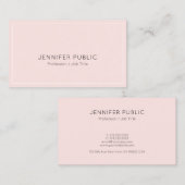 Elegant roze, creatief design, professionele basis visitekaartje (Voorkant / Achterkant)