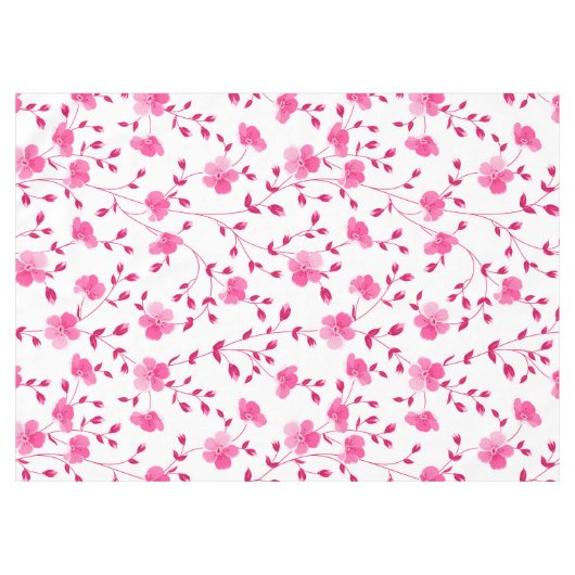 Elegant roze Daisy Floral Tablecloth Tafelkleed (Voorkant (Horizontaal))