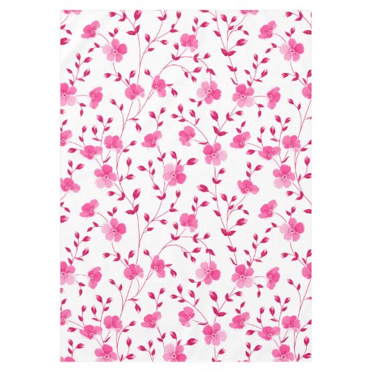 Elegant roze Daisy Floral Tablecloth Tafelkleed (Voorkant)
