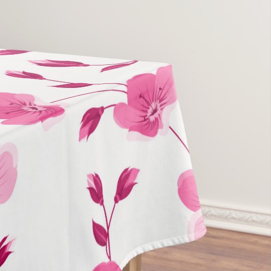 Elegant roze Daisy Floral Tablecloth Tafelkleed (Voorbeeld)