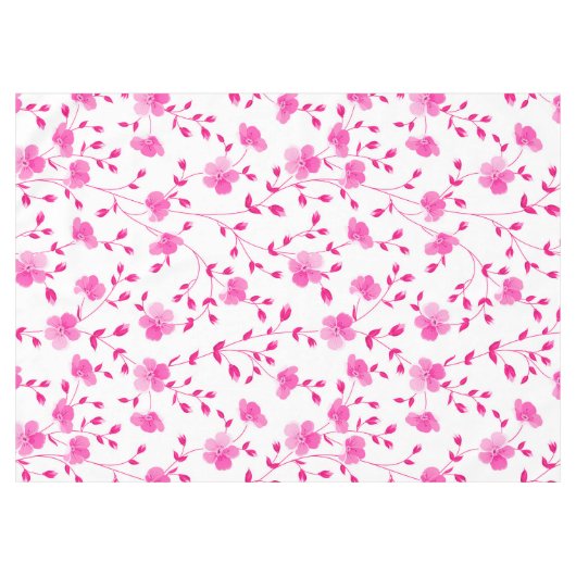 Elegant roze Daisy Floral Tablecloth Tafelkleed (Voorkant (Horizontaal))