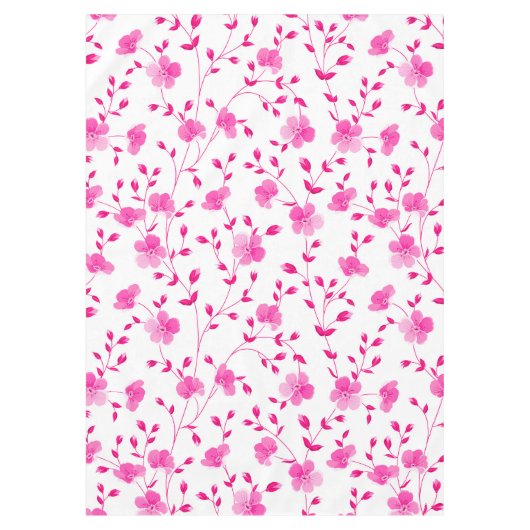 Elegant roze Daisy Floral Tablecloth Tafelkleed (Voorkant)