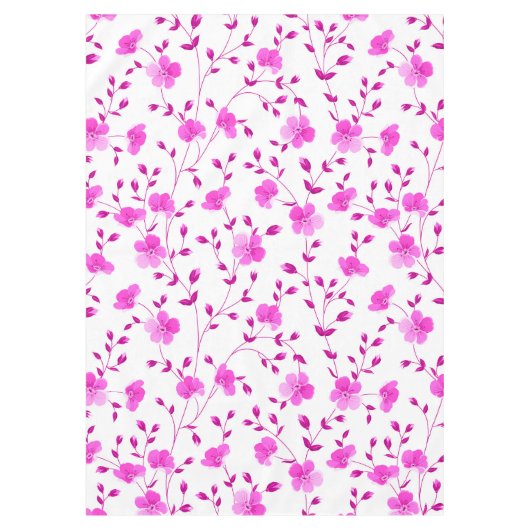 Elegant roze Daisy Floral Tablecloth Tafelkleed (Voorkant)