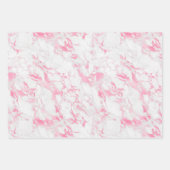 Elegant roze Damask Glitter Gift Inpakpapier Vel (Voorkant 3)