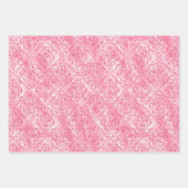 Elegant roze Damask Glitter Gift Inpakpapier Vel (Voorkant 2)