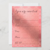 Elegant roze Damask vult Multipurpose Custom in Kaart (Voorkant)