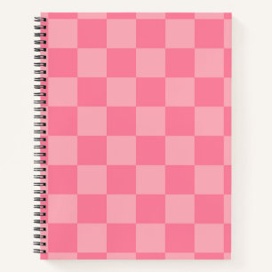 Elegant roze dambord notitieboek